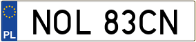 Truck License Plate